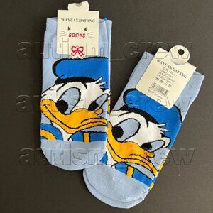 4/$12 💥🆕 Donald Duck Adult Themed Character No Show Socks | 4154